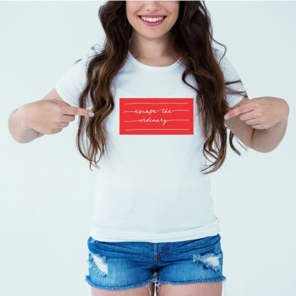 Designer Printed T-Shirt :: Design type - Escape The Ordinary - Cloth type : Polyester