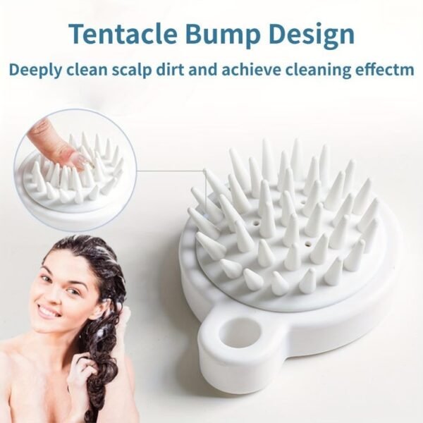 Silicon Soft Head Wash Shampoo Brush