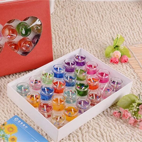 24 Pcs Jelly Scented Medium Candle (CC030)