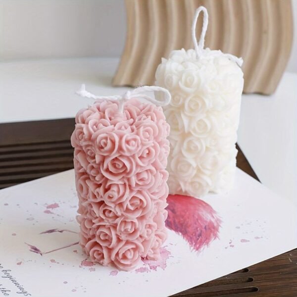 Scented Rose Pillar Candle (CC053)