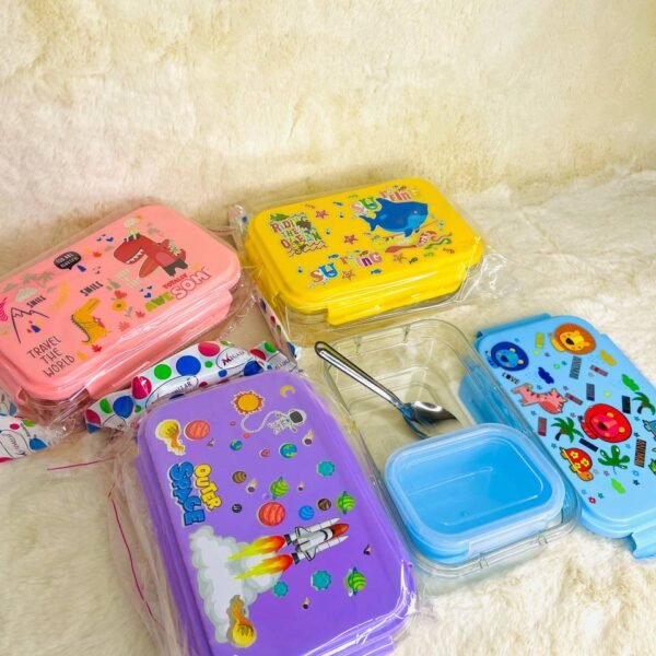 Printed PP Lunch Box ? BPA-Free, Portable, Ideal for School and Office