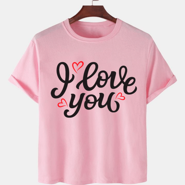 Pink Unisex Polyster Premium Quality Designer Printed T-Shirt