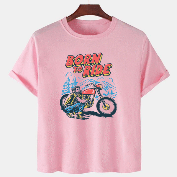 Pink Unisex Dot Knit Premium Quality Designer Printed T-Shirt