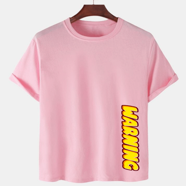 Pink Unisex Dot Knit Premium Quality Designer Printed T-Shirt