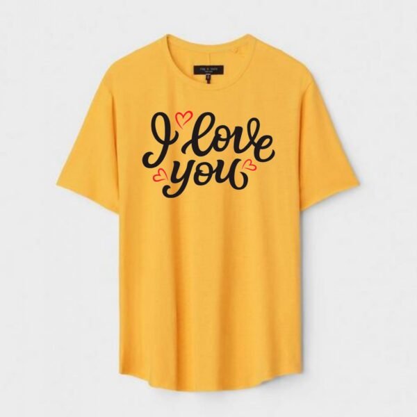 Yellow Unisex DOT KNIT Regular Fit Printed Round Neck T-Shirt