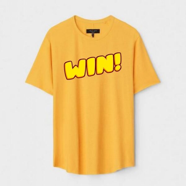 Yellow Unisex Polyster Regular Fit Printed Round Neck T-Shirt