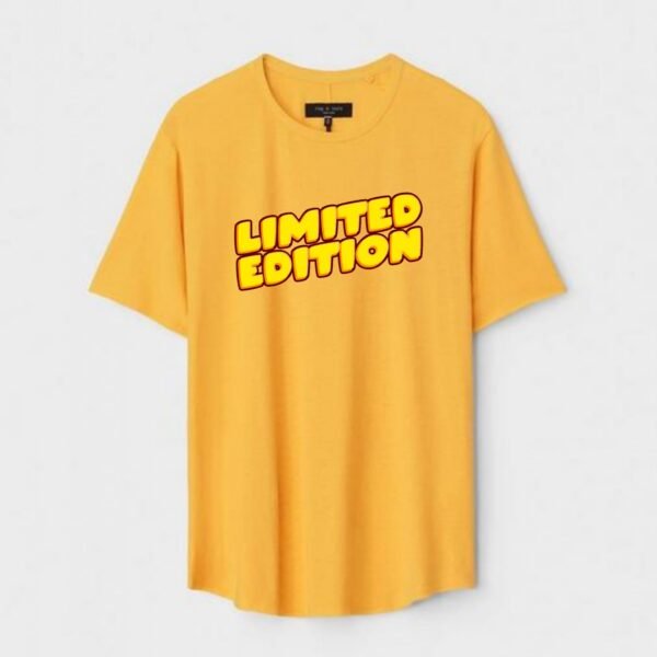 Yellow Unisex Cotton Regular Fit Printed Round Neck T-Shirt