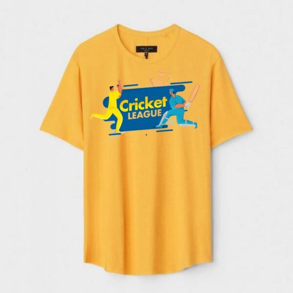 Yellow Unisex Cotton Regular Fit Printed Round Neck T-Shirt