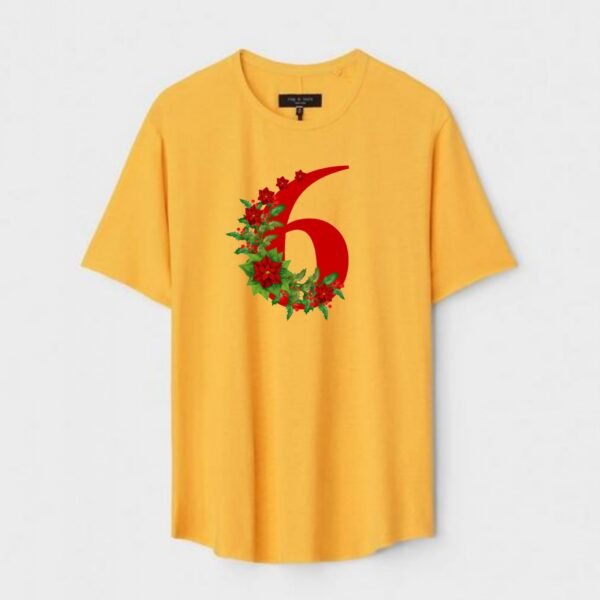 Yellow Unisex Polyster Regular Fit Printed Round Neck T-Shirt