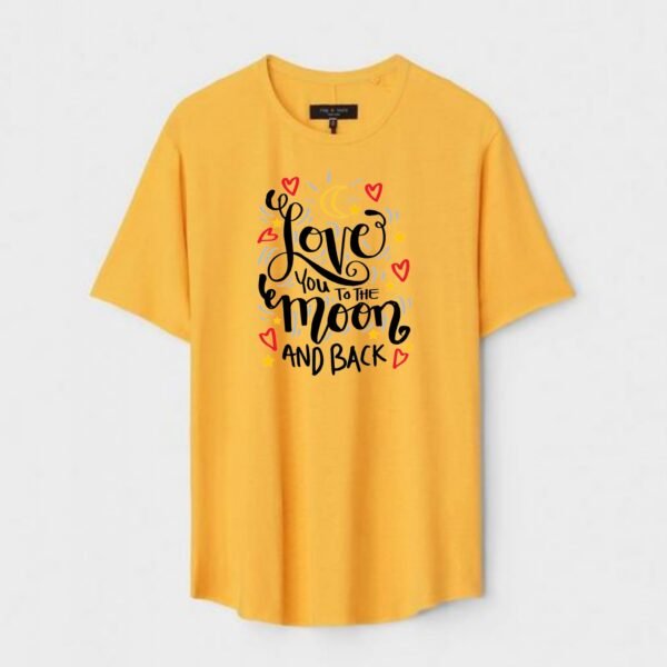 Yellow Unisex Cotton Regular Fit Printed Round Neck T-Shirt