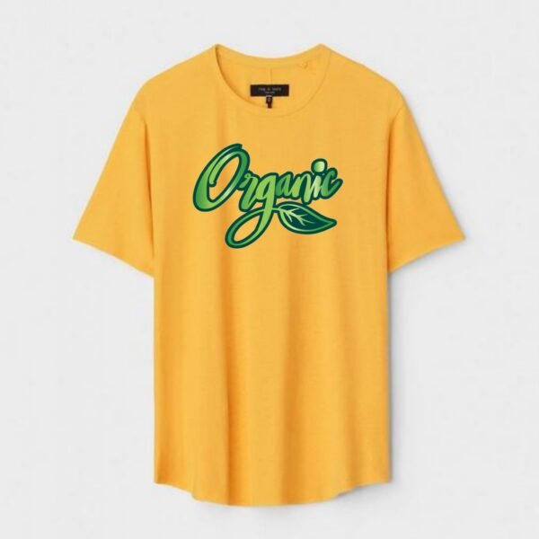 Yellow Unisex Polyster Regular Fit Printed Round Neck T-Shirt