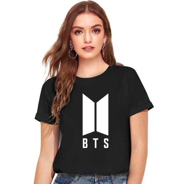 Cotton Regular Fit Printed Round Neck T-Shirt For Women